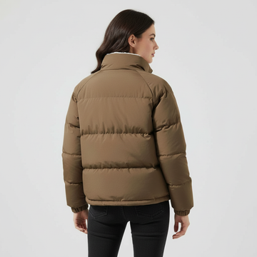 Fleece-Lined Hooded Puffer Jacket