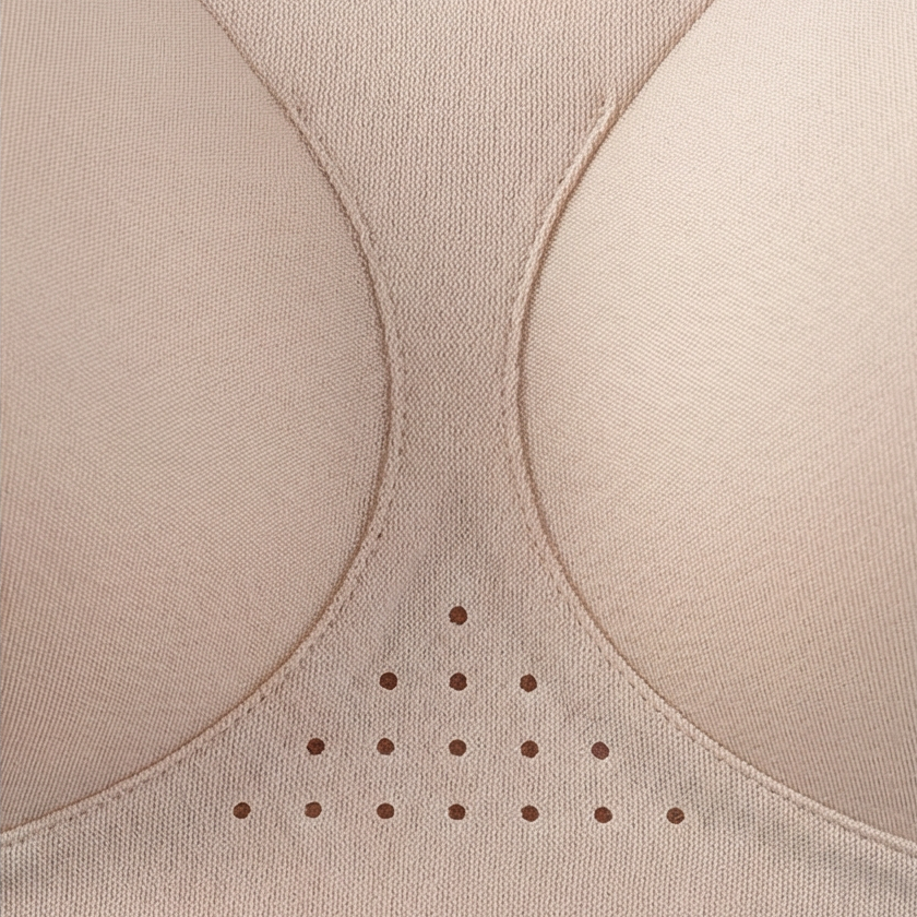 Close-up of the perforated centre panel between the cups