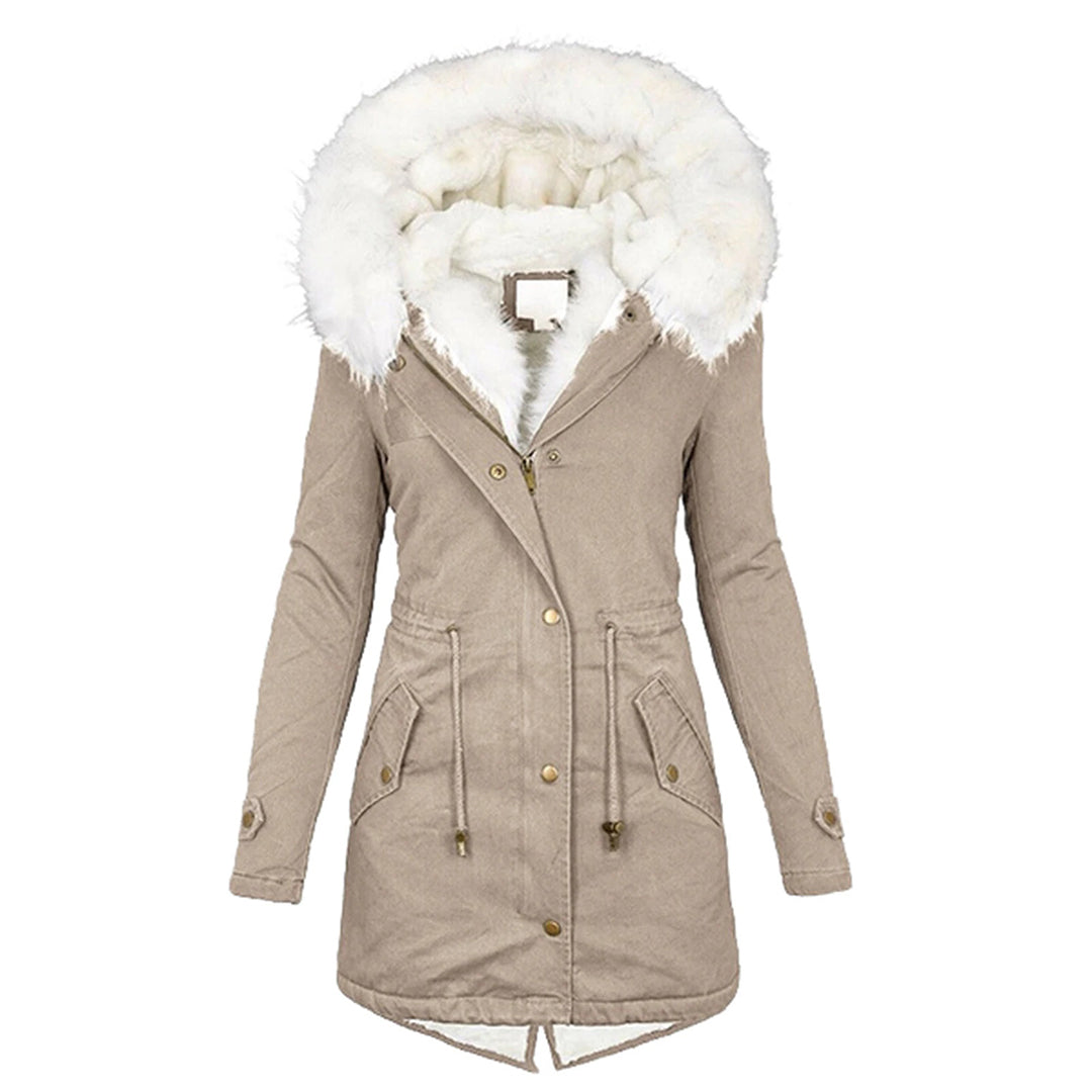 Hooded Winter Jacket with Fleece Lining
