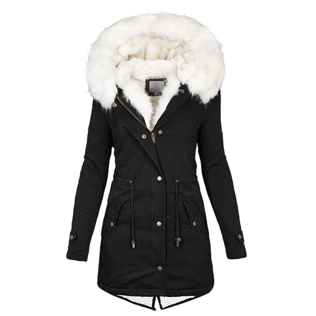 Hooded Winter Jacket with Fleece Lining