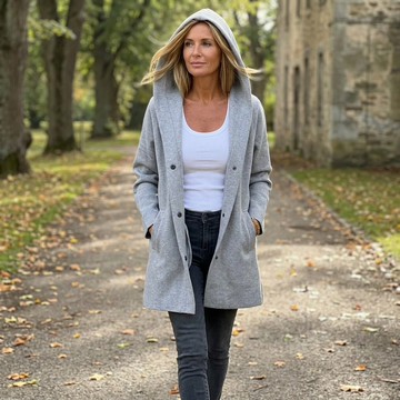 Longline Hooded Cardigan Jacket