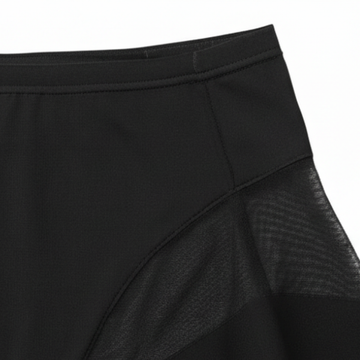 Mesh Panel High-Waist Briefs