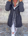 Minimalist Hooded Mid-Length Coat
