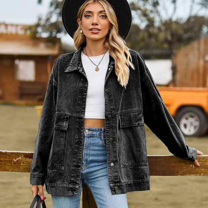 Oversized Denim Shirt Jacket