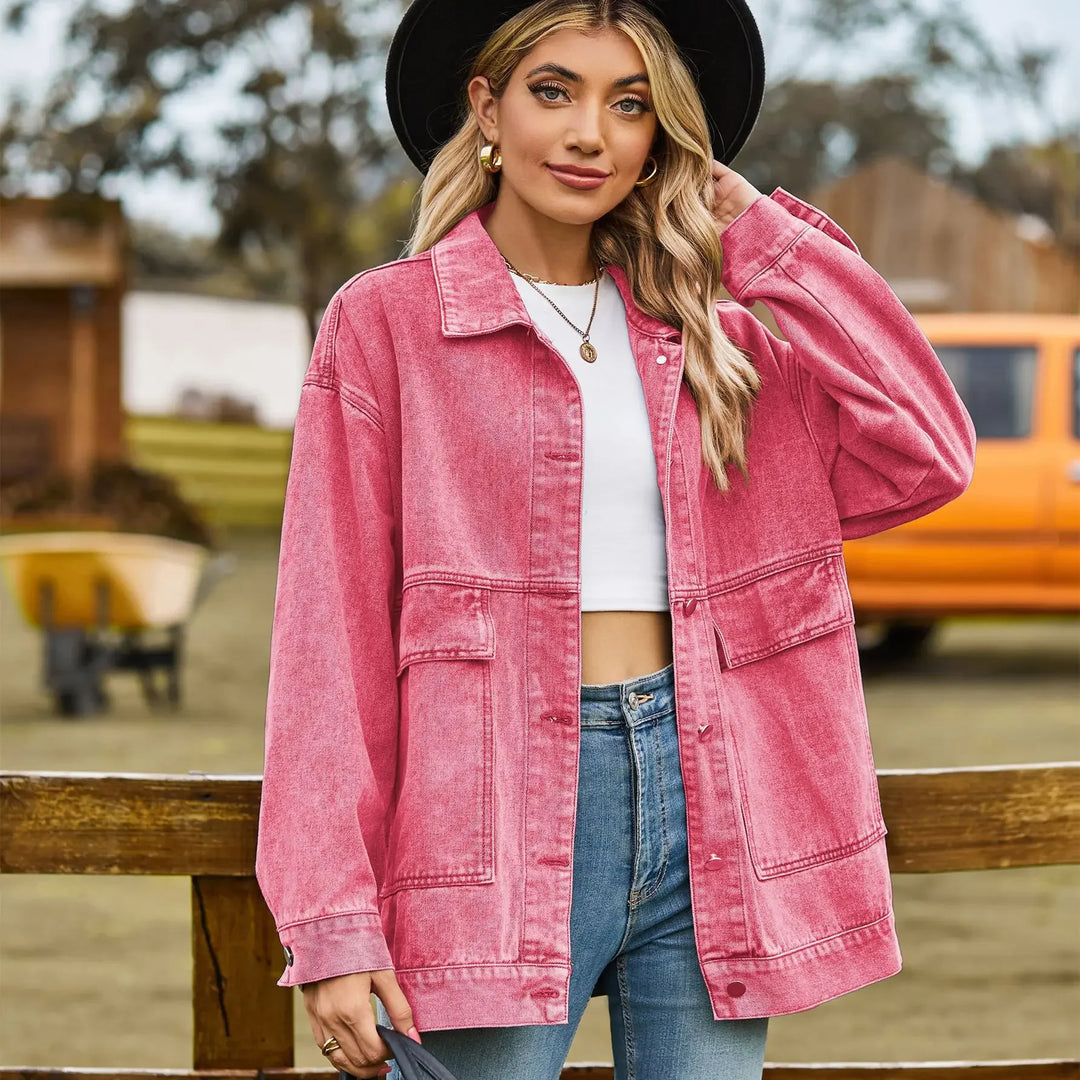 Oversized Denim Shirt Jacket
