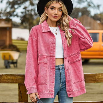Oversized Denim Shirt Jacket