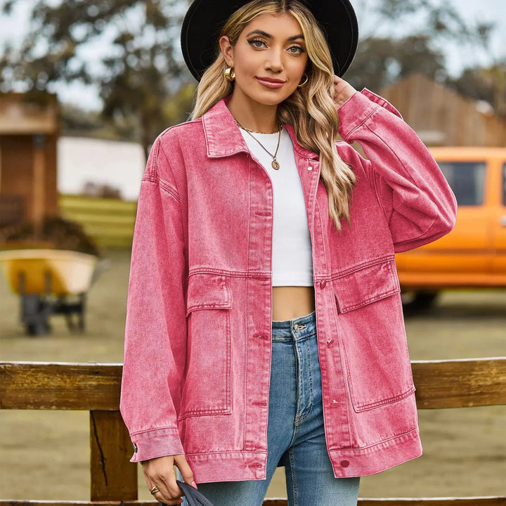 Oversized Denim Shirt Jacket