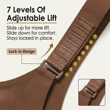 Seven-Level Adjustable Lift Bra