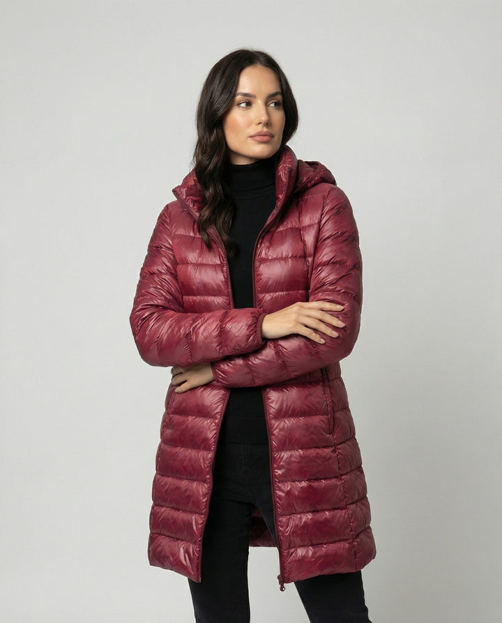 Slim Fit Hooded Down Jacket
