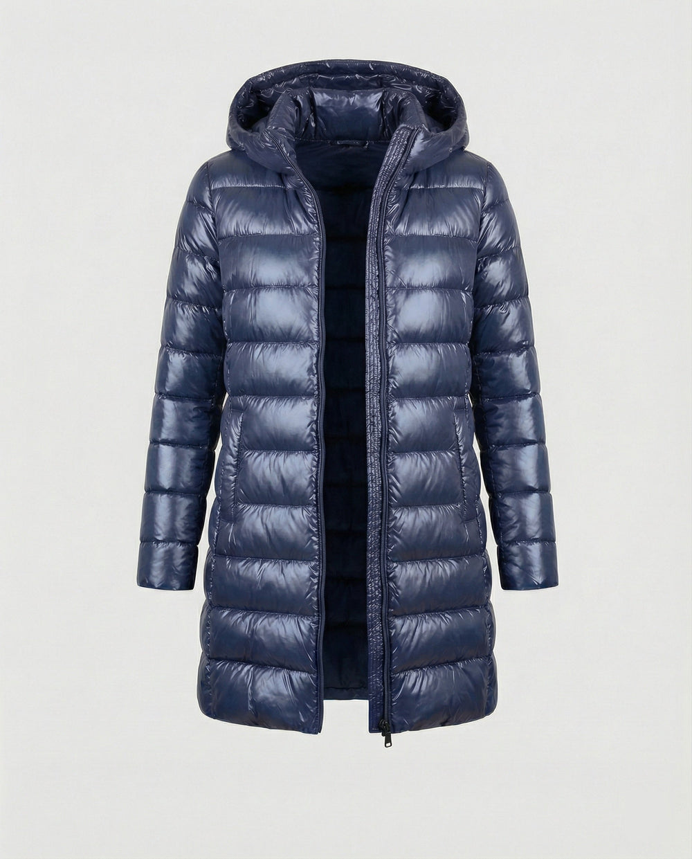 Slim Fit Hooded Down Jacket