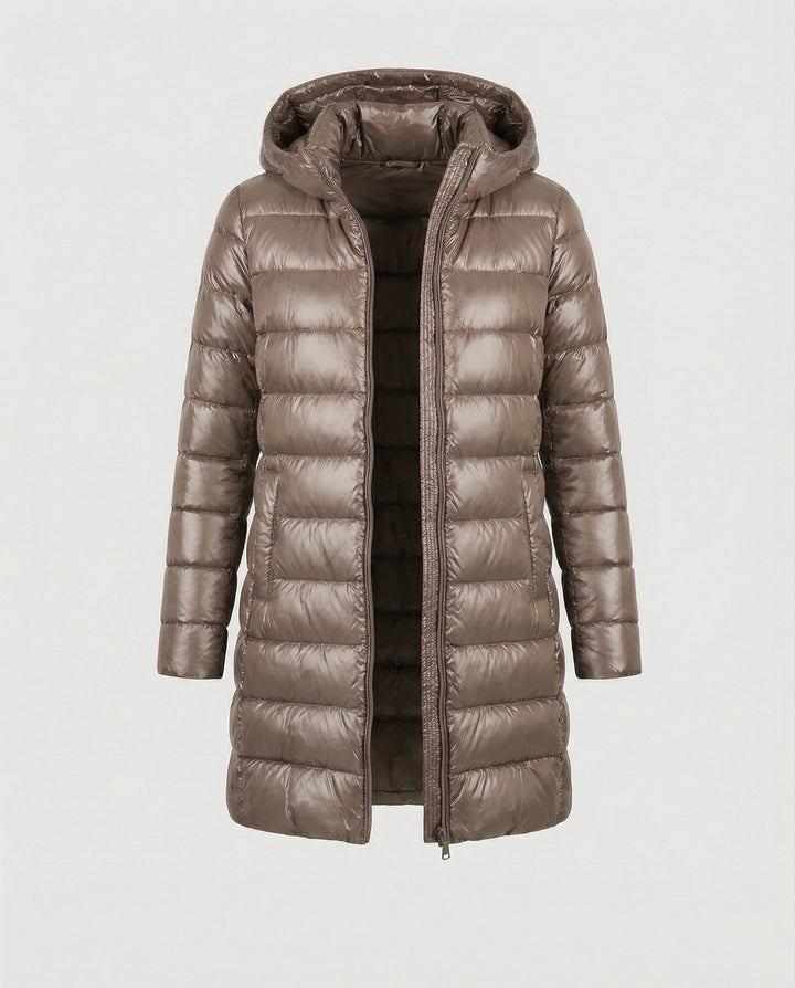 Slim Fit Hooded Down Jacket