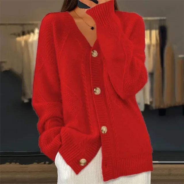 Soft Knit V-Neck Cardigan