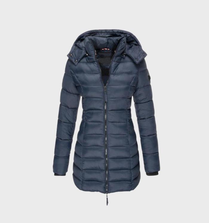Soft-Lined Hooded Long Coat