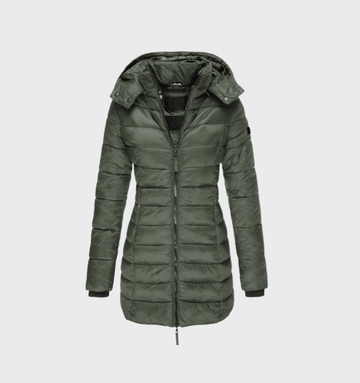 Soft-Lined Hooded Long Coat