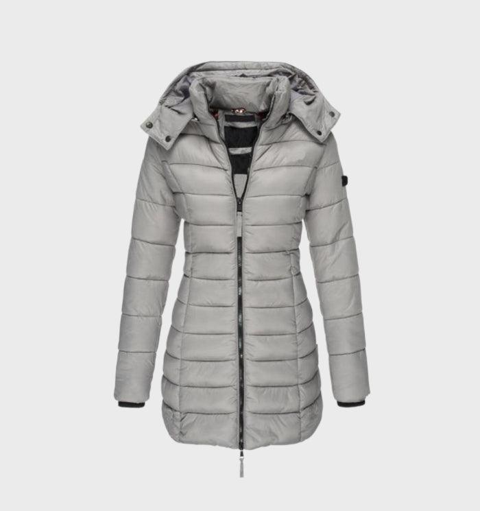 Soft-Lined Hooded Long Coat