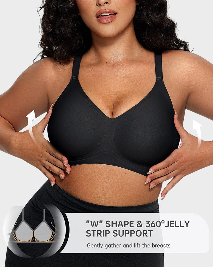 Feature panel with a callout on the W shape jelly strip support