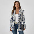 Tailored Houndstooth Blazer