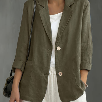 Tailored Blazer with Patch Pockets