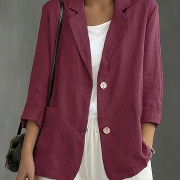 Tailored Blazer with Patch Pockets