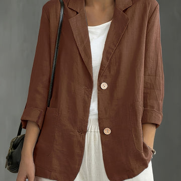 Tailored Blazer with Patch Pockets