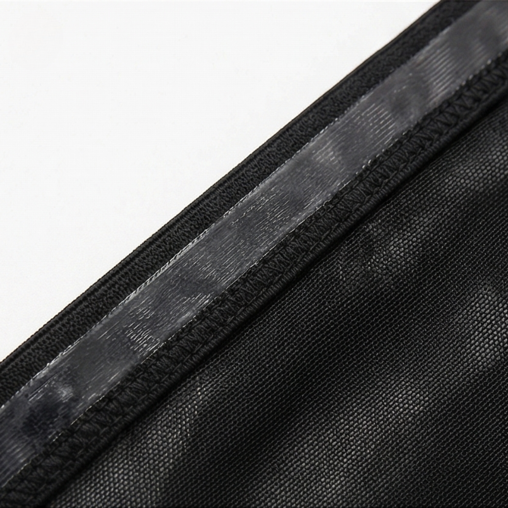 Close-up of the silicone grip strip along the band edge