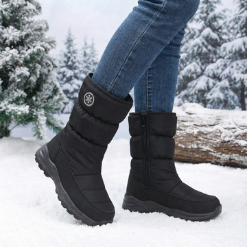 Waterproof Fur Lined Pull On Winter Boots