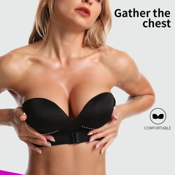 Wide-Band Seamless Strapless Bra