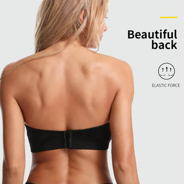 Wide-Band Seamless Strapless Bra