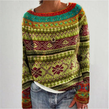 Raglan Knit Pullover Sweater
