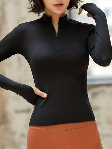 Zip Neck Sports Top